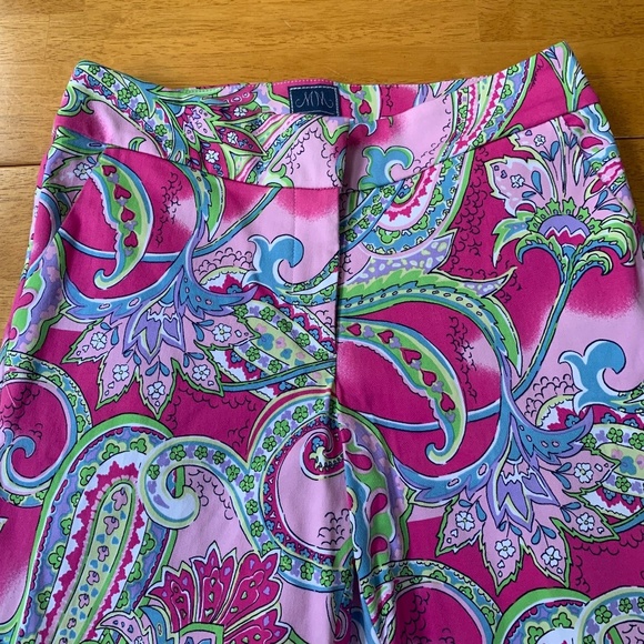 Bohemian Boho cropped Melly M Paisley print pants, liberty art,  Size 2 - Picture 6 of 10